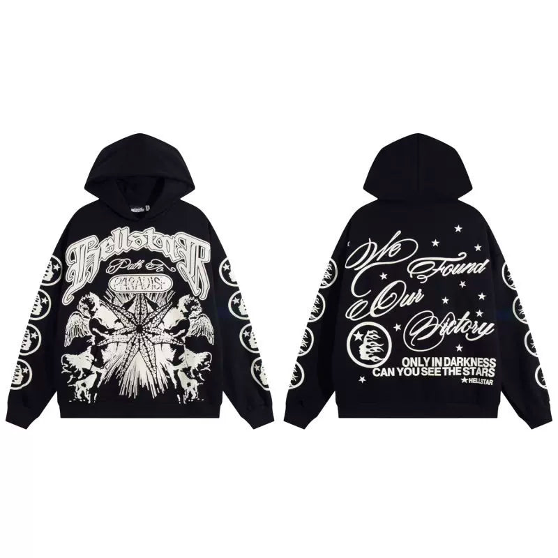 Hellstar Loose Vintage Hoodie Black