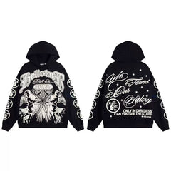 Hellstar Loose Vintage Hoodie Black