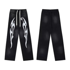 Hellstar Washed High Street Pants Black