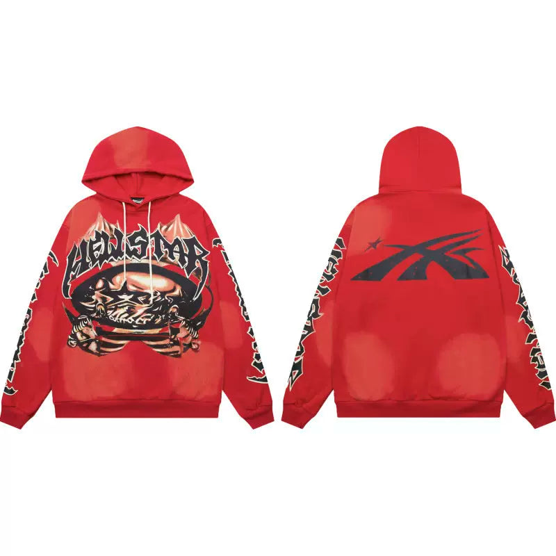 Hellstar VTG Loose Hoodie Red