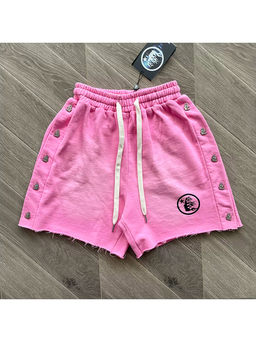 Hellstar Studios Washed Sports Shorts Pink