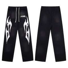 Hellstar Straight Tube Pants Black