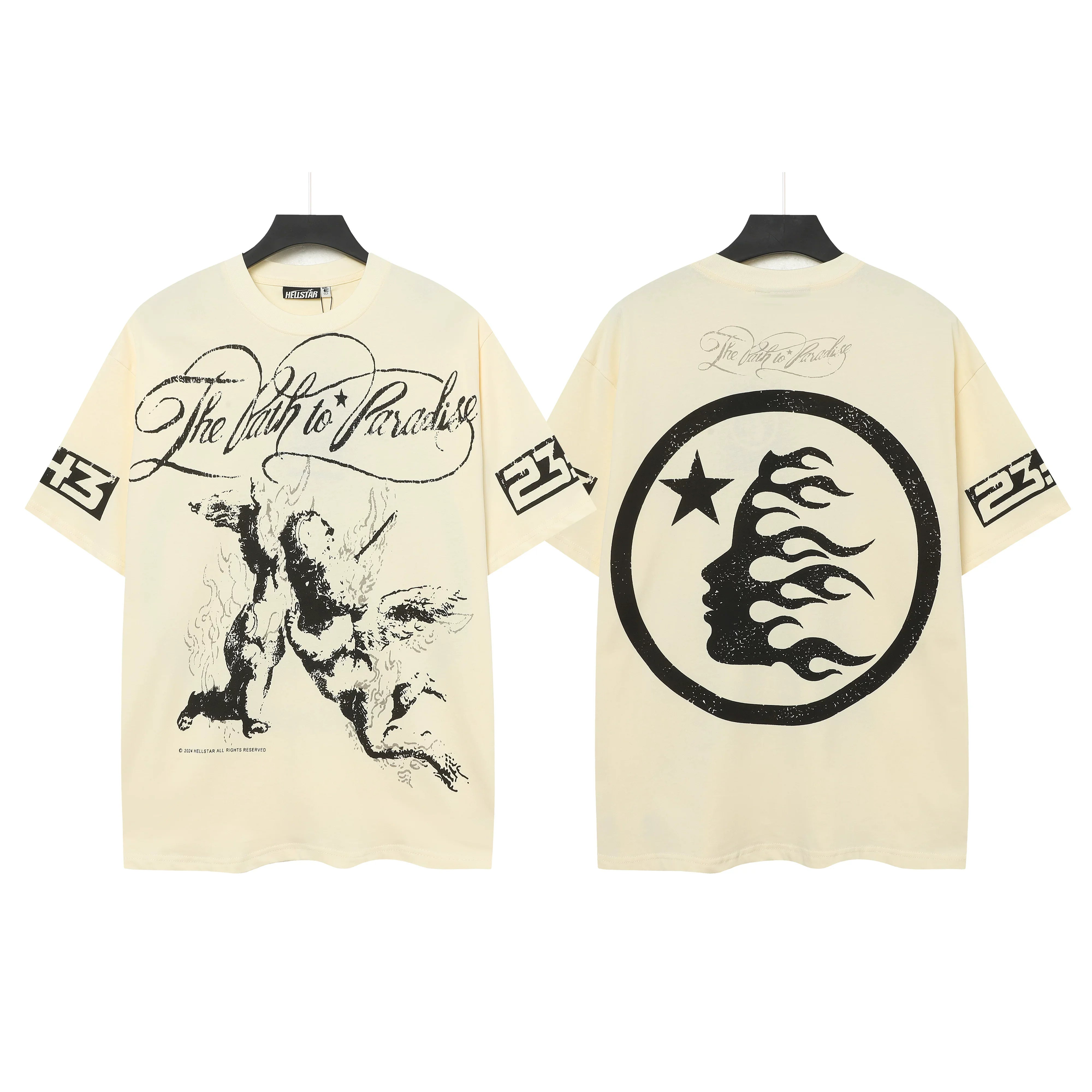 Hellstar Graffiti Vintage Tee Apricot