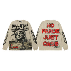 Hellstar Heavyweight Long Sleeve Tee Camel color