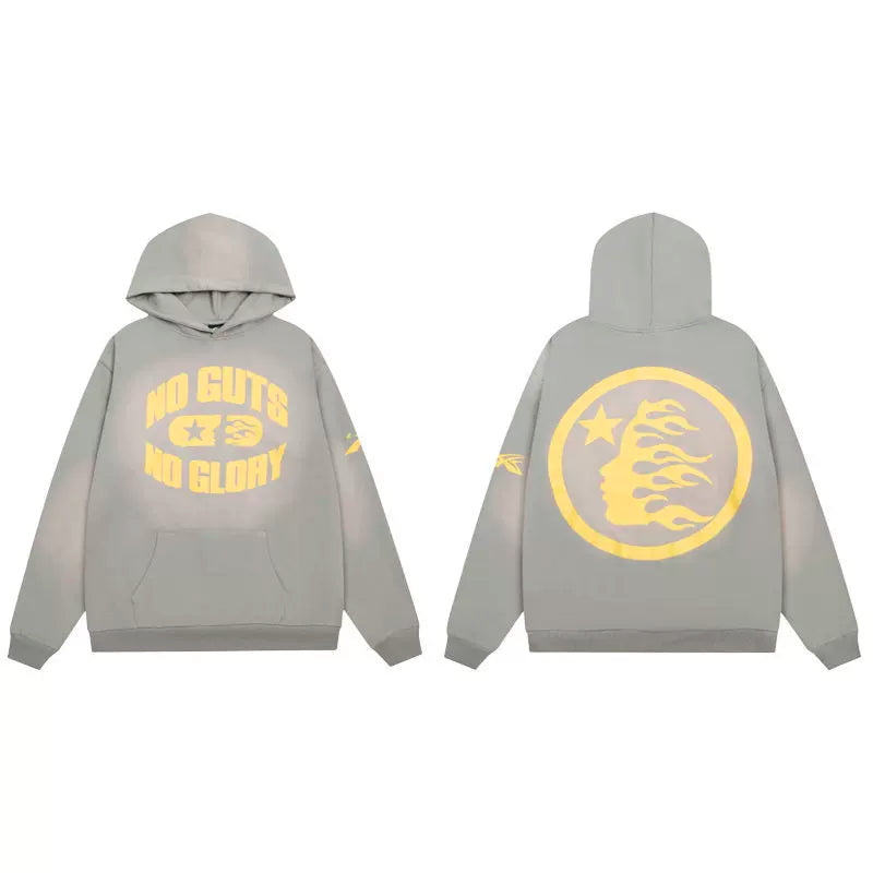 Hellstar American Washed Hoodie Gary/Yellow
