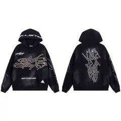 Hellstar VTG Washed Hoodie Black