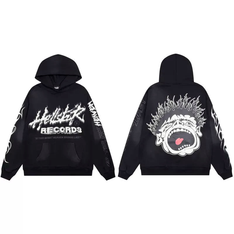 Hellstar Retro Water Wash Hoodie Black