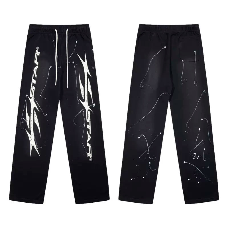 Hellstar Retro Straight Fit Pants Black