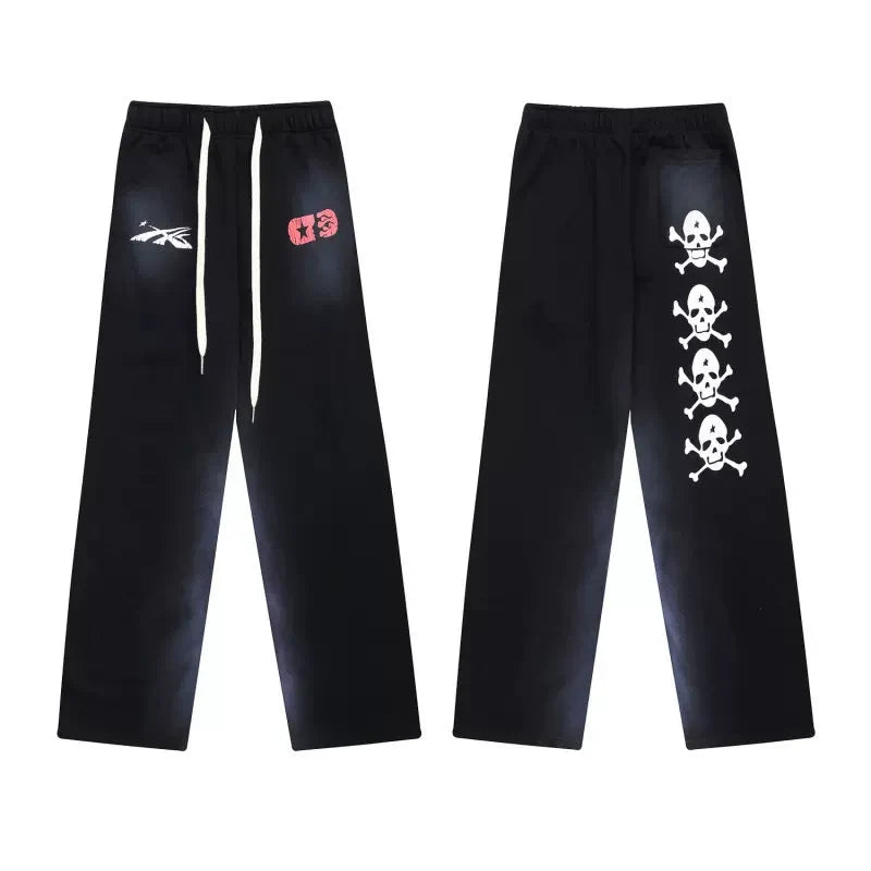 Hellstar Long Retro Flare Pants Black