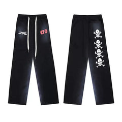 Hellstar Long Retro Flare Pants Black