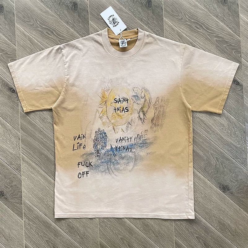 SAINT VANITY Global Attack Print T-Shirt