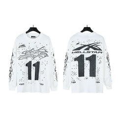Hellstar Street Long Sleeve Tee White 11