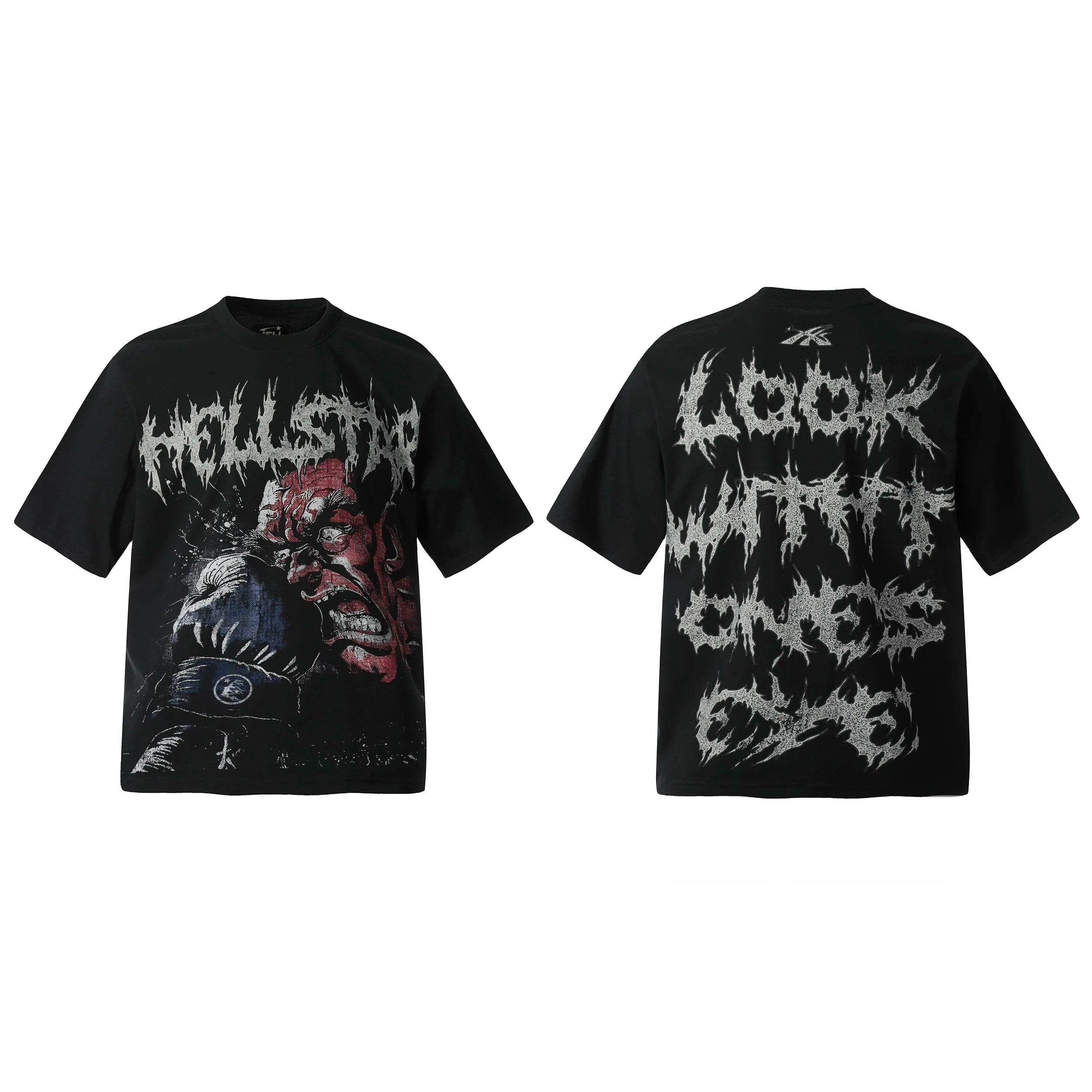Hellstar High Street Half Sleeve Tee Black