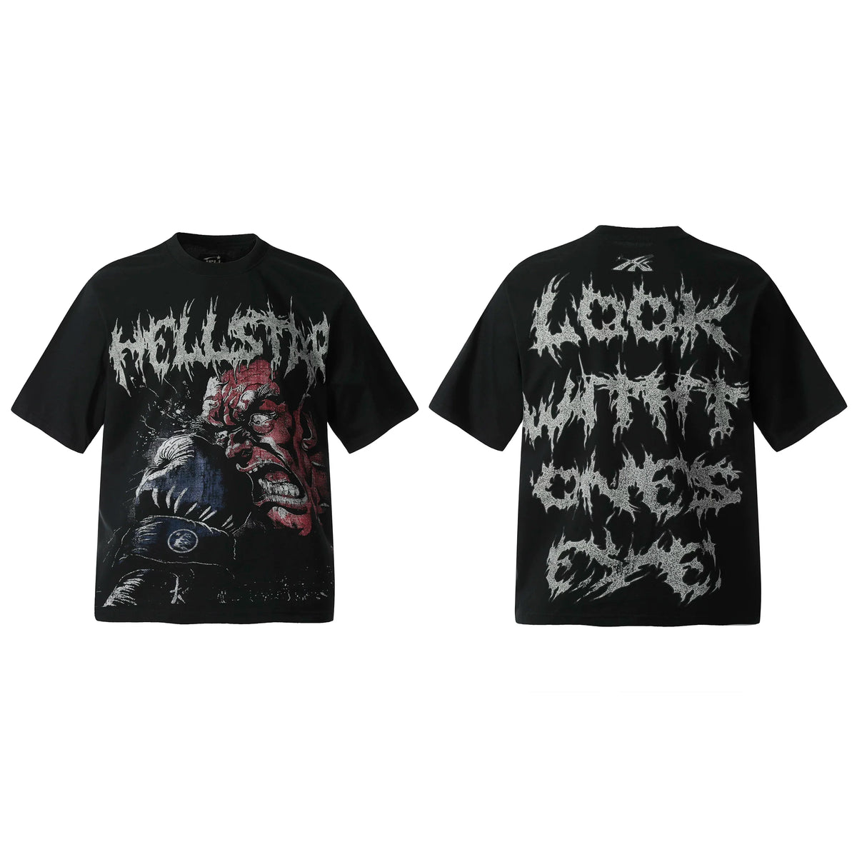 Hellstar High Street Half Sleeve Tee Black