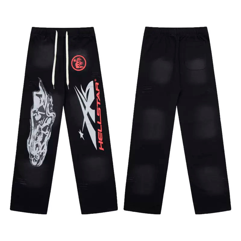 Hellstar Straight Long Pants Black