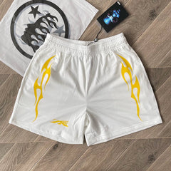 Hellstar Studios Sample Mesh Shorts Yellow/White