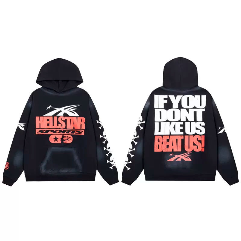 Hellstar Loose Water Wash Hoodie Black