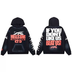 Hellstar Loose Water Wash Hoodie Black