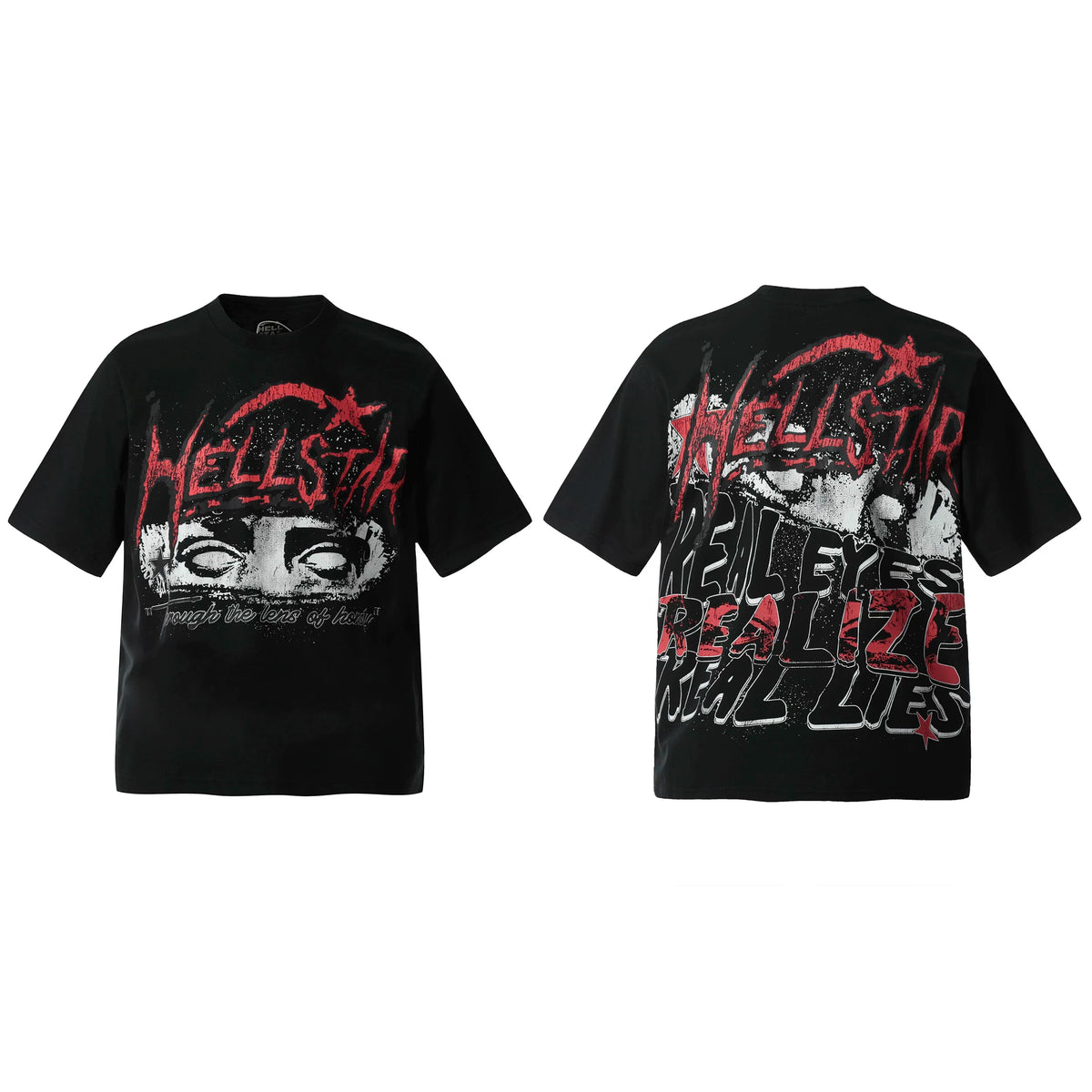 Hellstar Half Sleeve Vintage Tee Black