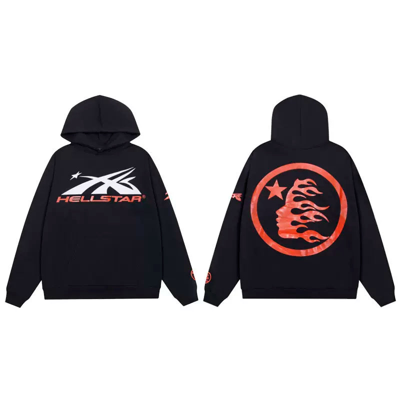 Hellstar Loose VTG Washed Hoodie Black