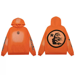 Hellstar VTG Washed Loose Hoodie Orange