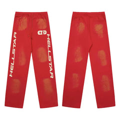 Hellstar Straight Retro Pants Red
