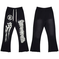 Hellstar Trendy Straight Pants Black