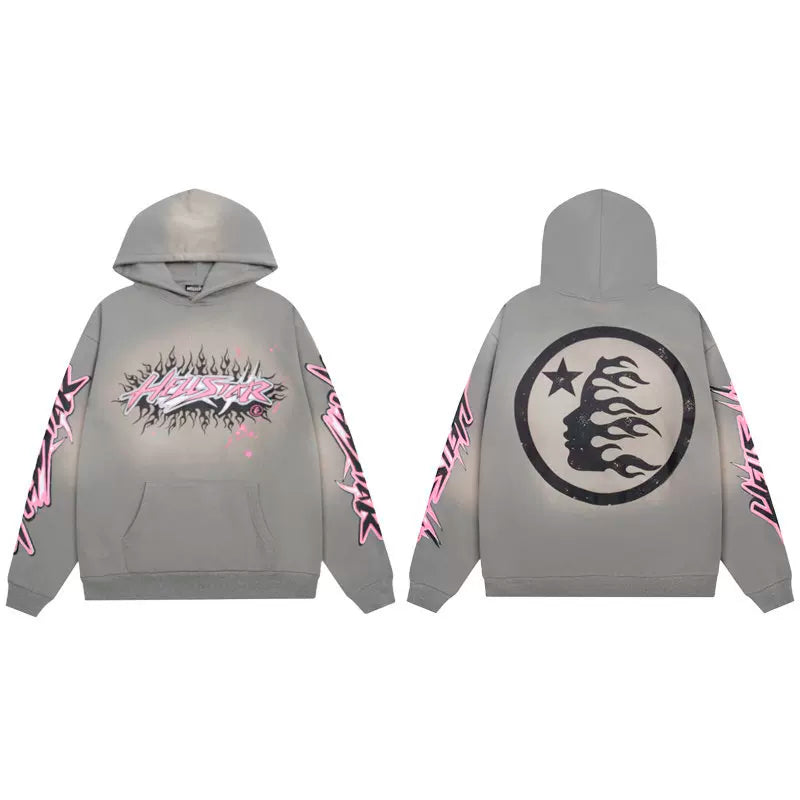 Hellstar Washed Vintage Hoodie Grey