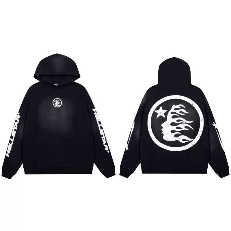 Hellstar High Street Retro Hoodie Black