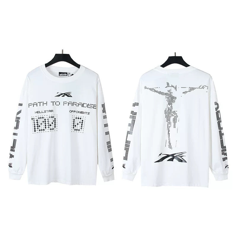 Hellstar Loose Base Long Sleeve White