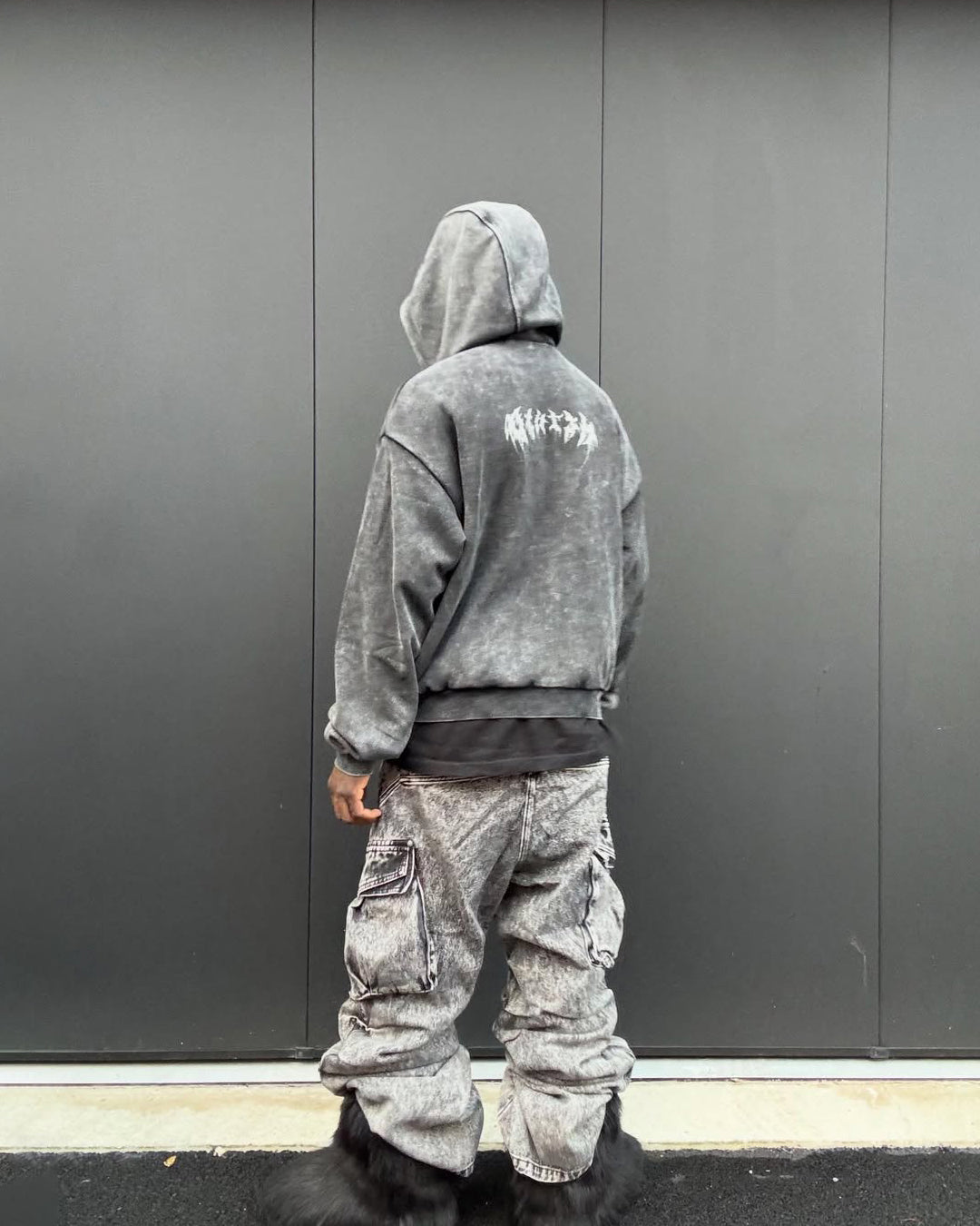 KIIKIO Stonewashed Balaclava Integrated Hoodie