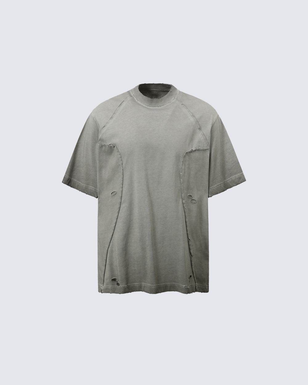Distressed Design Ripped Retro T-Shirt