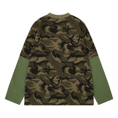 Omirad Layered Camo Long Sleeve Tee