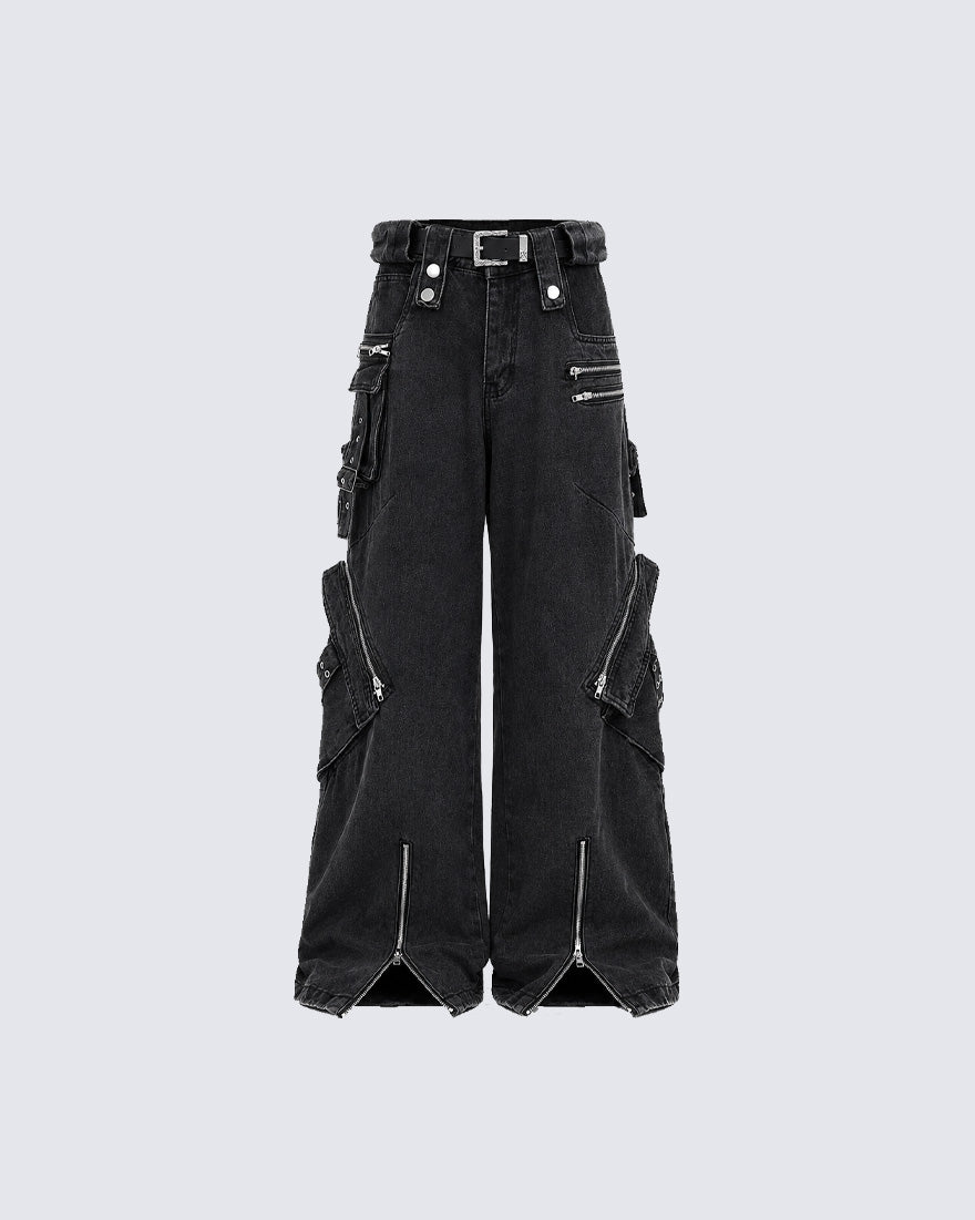 American-Style Multi-Pocket Loose-Fitting Cargo Pants