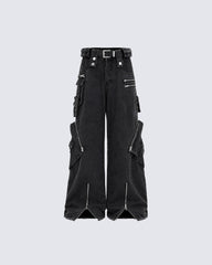 American-Style Multi-Pocket Loose-Fitting Cargo Pants