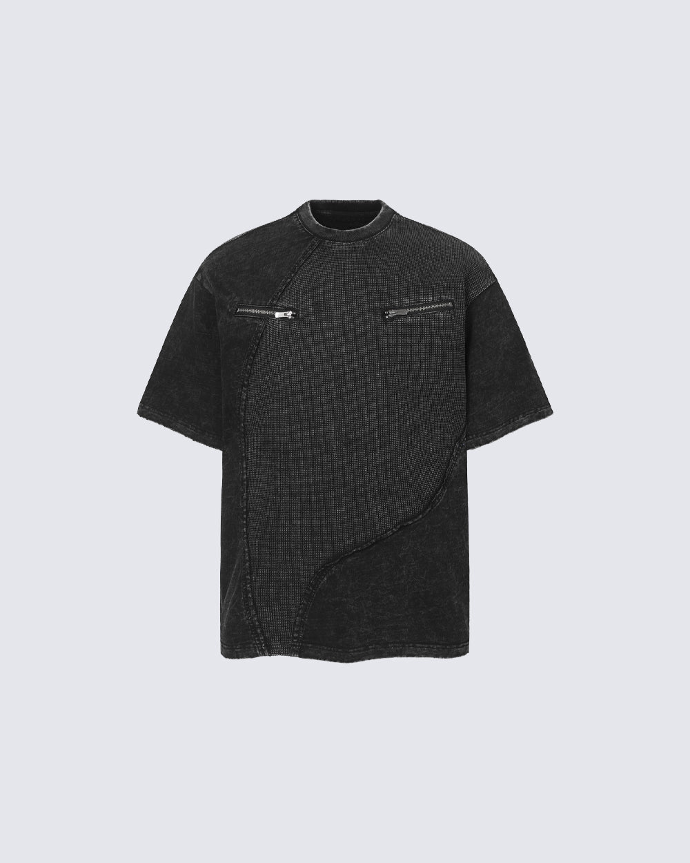 Deconstructed Patchwork Colorblock NewT-Shirt