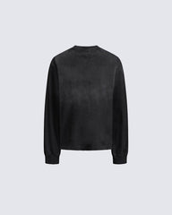 Gothic Letter Graffiti Long Sleeve T-Shirt