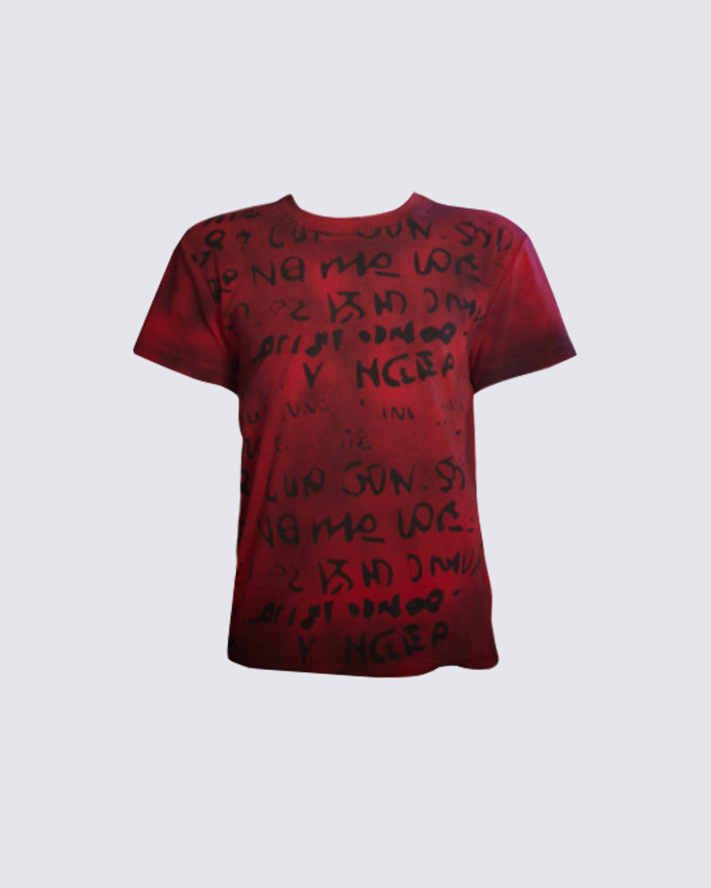 American Distressed Graphic Print Short Sleeve Tee