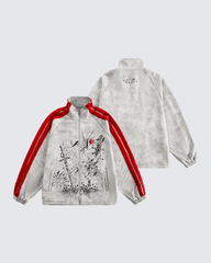 Graphic Print Contrast Stripe Zip Sportswear
