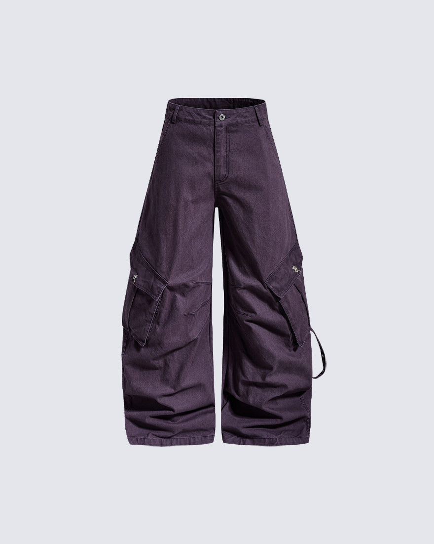 American Heavy-Duty Wide-Leg Cargo Jeans