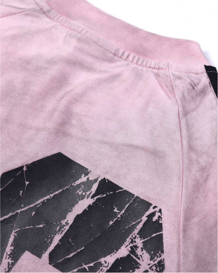 Graphic Print Tie-Dye Short Sleeve T-Shirt