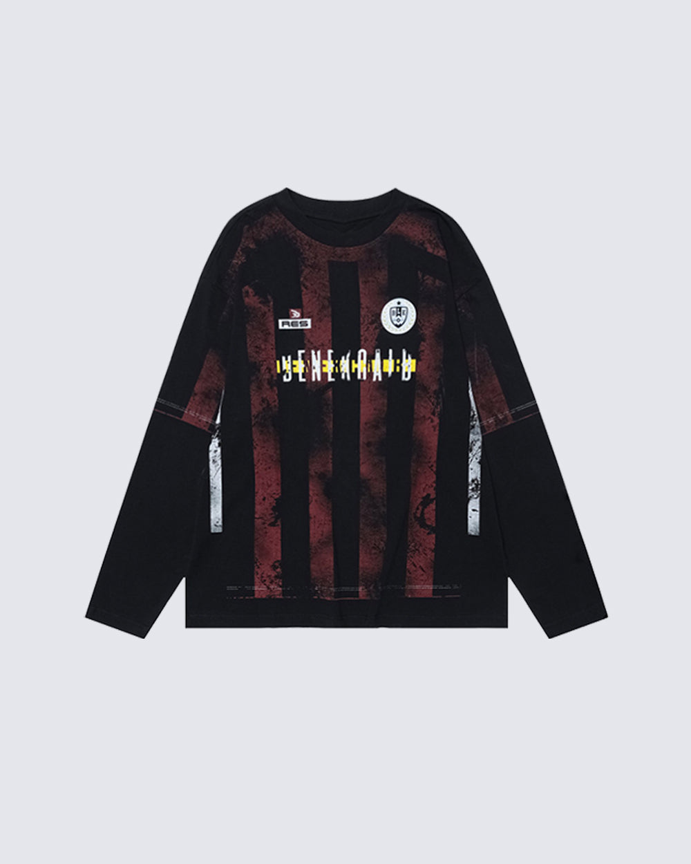 Gothic Long-Sleeve Street Jersey With Graphic Print