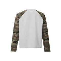 Omirad Camo-Sleeve Varsity Graphic Long-Sleeve Tee