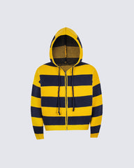 American Vintage Striped Hooded Sweater