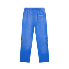 DUAA Panther Flame Vintage Washed Straight‑Leg Sweatpants