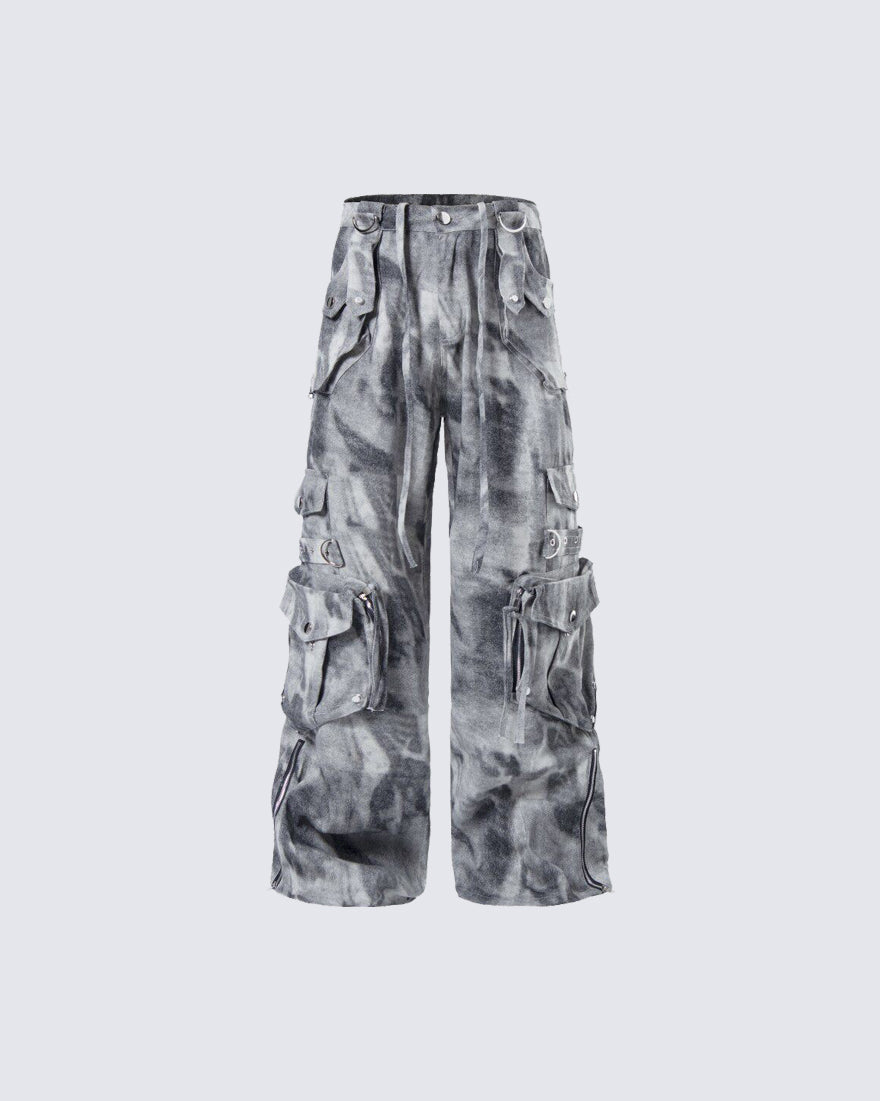 American Light-Asian Style Cargo Jeans