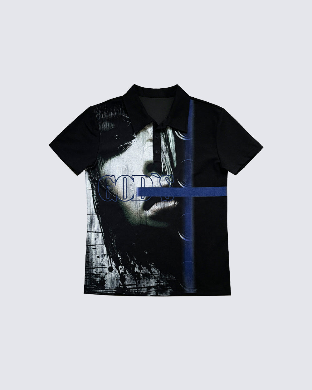 Retro High Street Hip-Hop Personalized Printed Polo Shirt