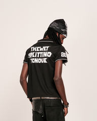 Street-Style Casual Letter Print Short-Sleeved Polo Shirt