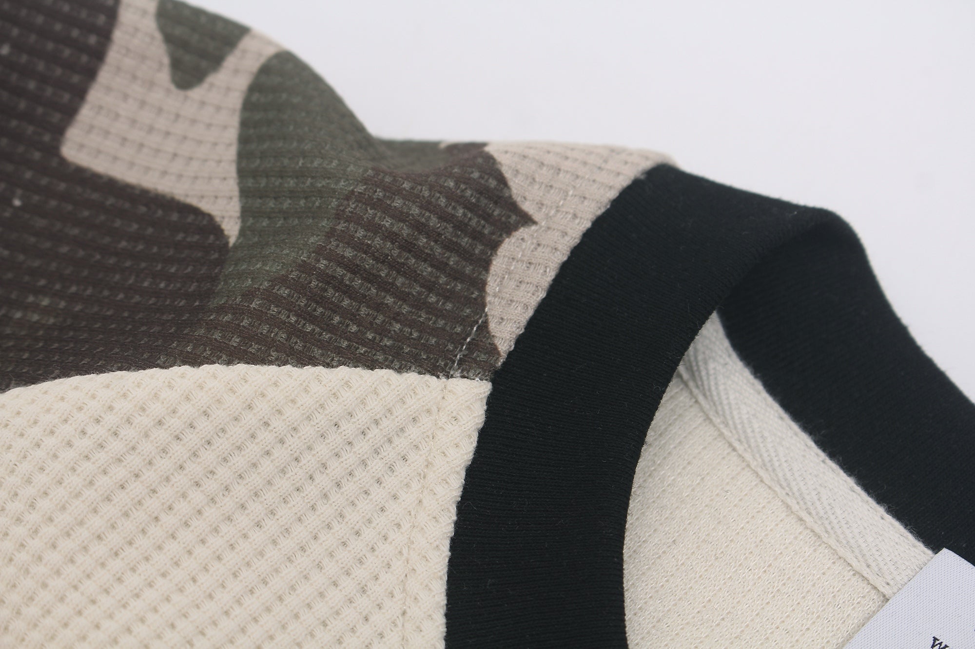 Omirad Camo Sleeve Waffle Long Sleeve