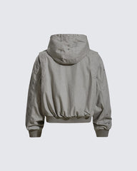 Autumn High Street Washed Hooded Jacket